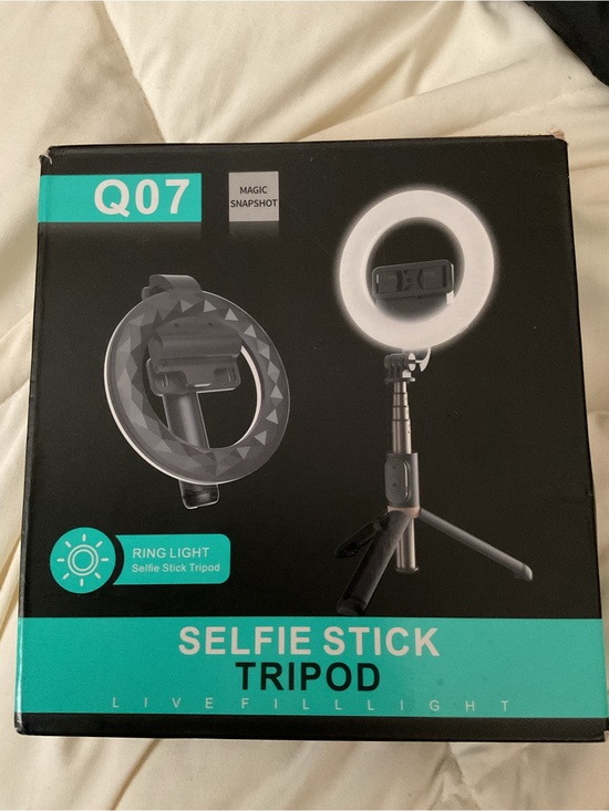Other - Ring Light Selfie Stick Tripod - Black, only selfie stick with light